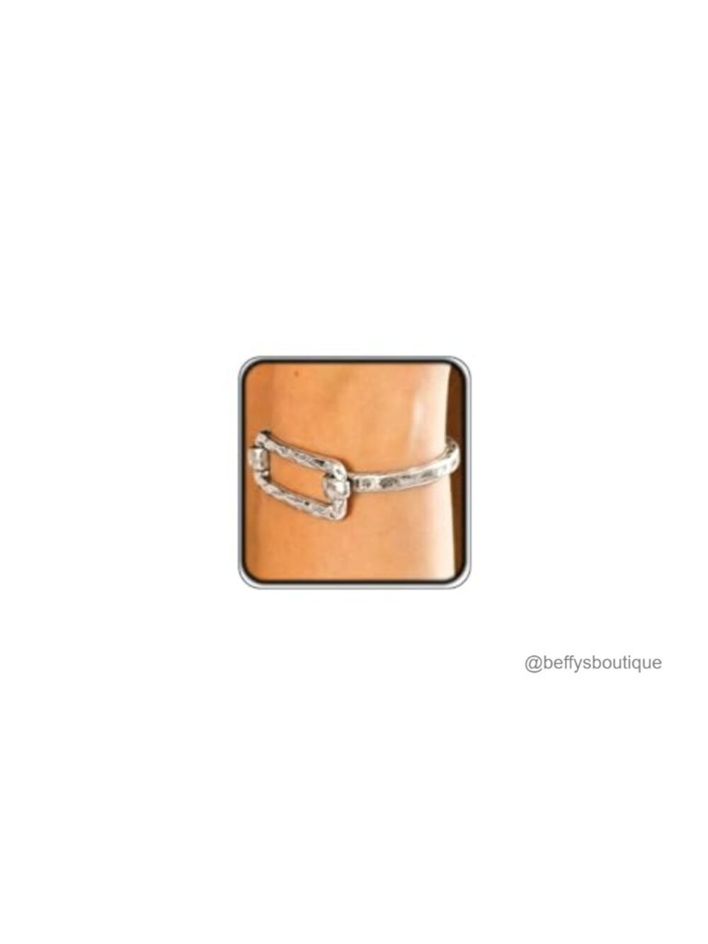 Hammered Textured Link Bracelet for Women